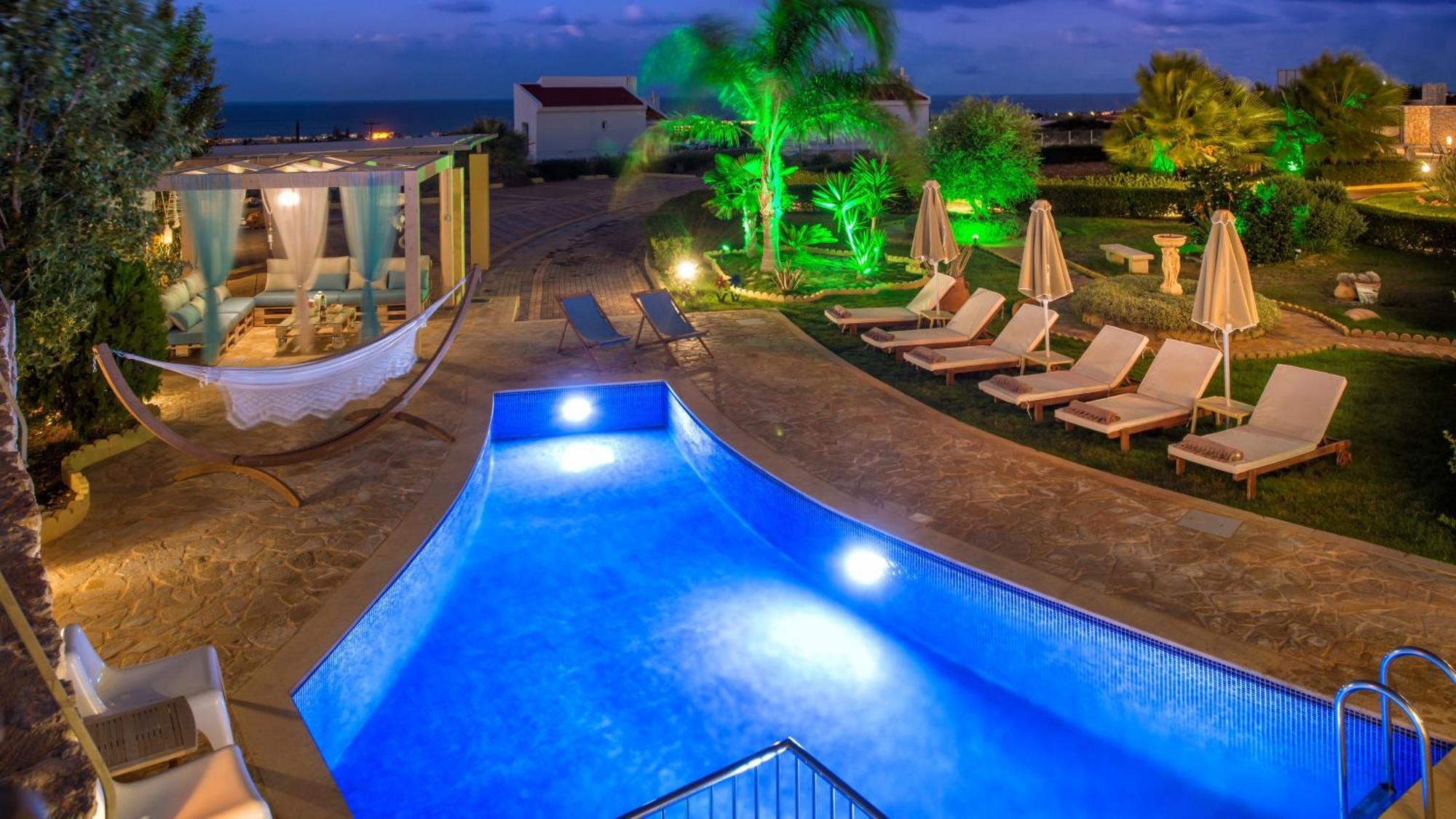 Azzuro Villa With Private Pool By Estia แอร์ซอนิสซอส ภายนอก รูปภาพ